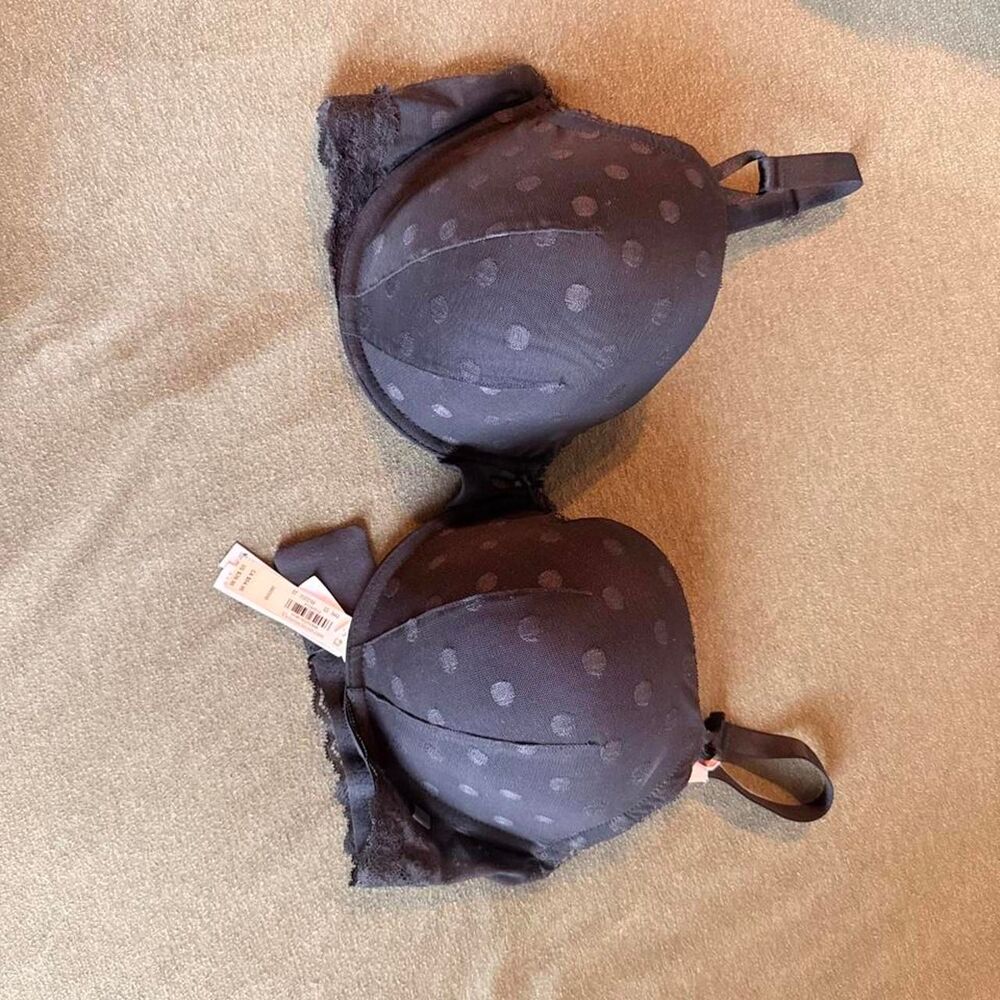 Victoria-s-secret Women's Black and Brown Bra